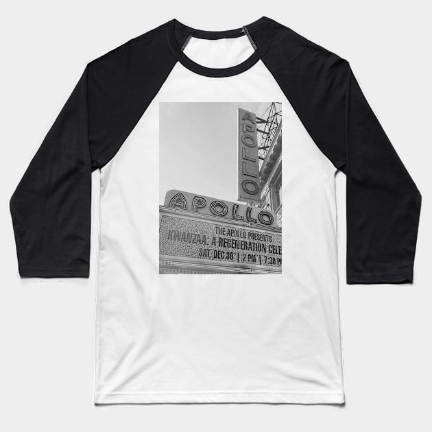 Apollo Theater Harlem Manhattan NYC Baseball T-Shirt by eleonoraingrid